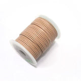 Leather Cord 2mm Peach-25 Mtr