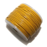 25 Mtr Leather Cord Yellow 1mm