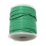 Leather Cord Green For Jewellery Making, Size 1 mm, Pack of 25 mtr