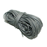 25 Mtrs. Jewellery Making Leather Cord Silver 2mm