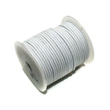 25 Mtrs Jewellery Making Leather Cord White 2mm