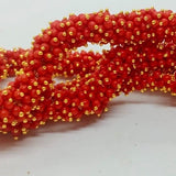 650 Pcs, 4mm Red Acrylic Loreal Beads