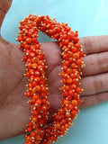 650 Pcs, 4mm Orange Acrylic Loreal Beads