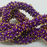 650 Pcs, 4mm Purple Acrylic Loreal Beads