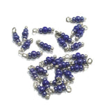 Blue Luster Loreal Glass Beads 4x2mm 100 Pcs
