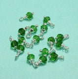 100 Pcs Green Faceted Loreal Beads Rondelle 8mm