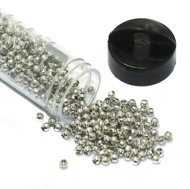1500 Pcs, 2mm Silver Plated Metal Balls