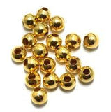 100 Pcs, 6mm Golden Metal Balls