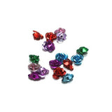 100 Pcs Multi Colored Flower Beads 8mm