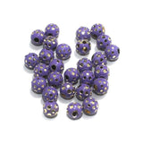 100 Pcs, 6mm Purple Brass Beads Round