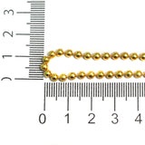 Metal Ball Chain Golden (Link size 3mm ) 2 Mtrs