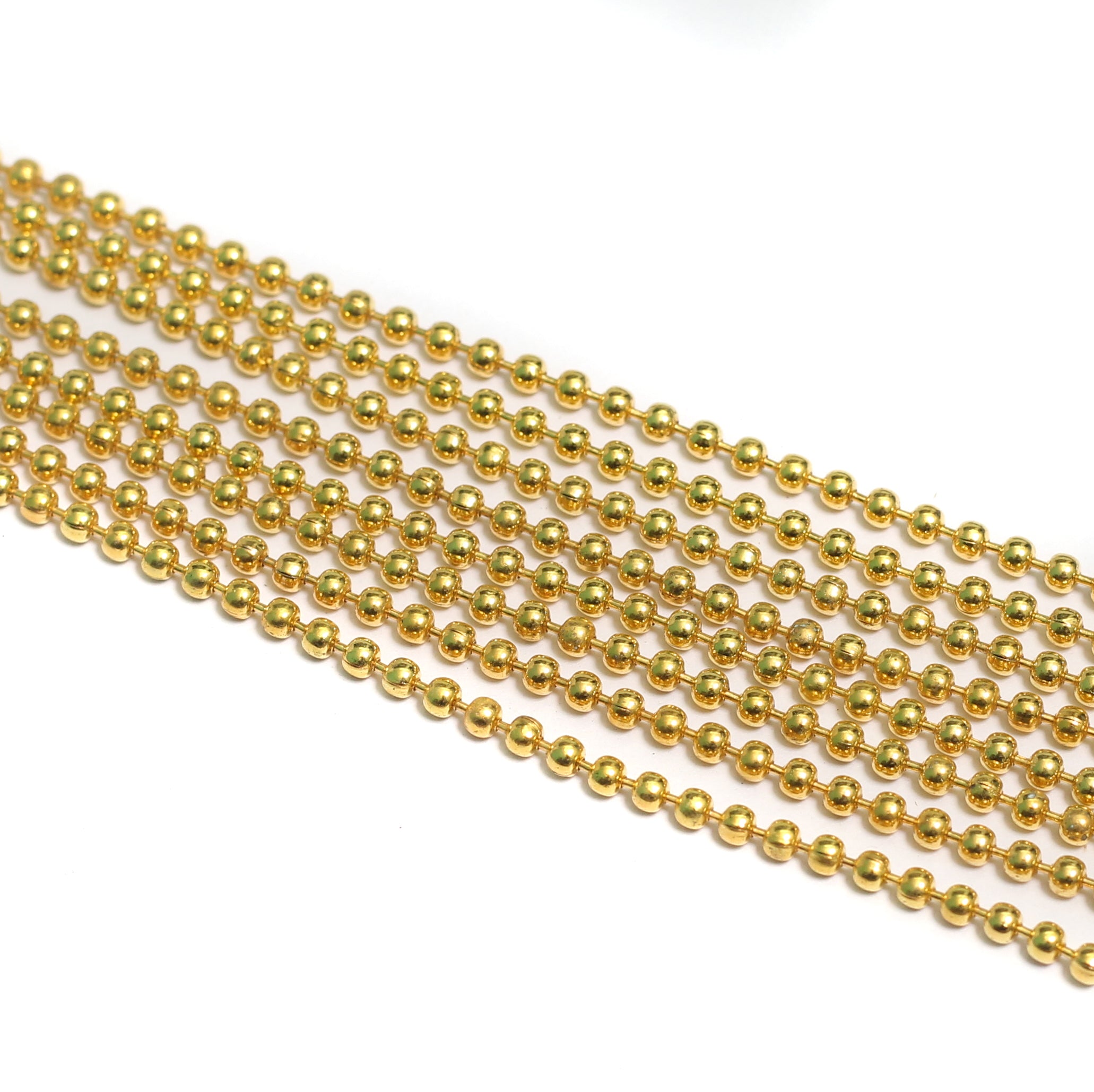 Large Gold Ball Chain, 6mm ball chain, big gold ball chain, large bead –  Constant Baubling