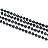 5 Mtrs, 2mm Aluminium Ball Chain Black