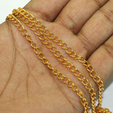 1 Mtr Rose Gold Metal Chain, Link Size 5x4mm
