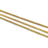 1 Mtr Rose Gold Metal Chain, Link Size 3x2mm