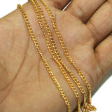 1 Mtr Rose Gold Metal Chain, Link Size 3x2mm