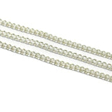 1 Mtr Silver Metal Chain, Link Size 6X4mm