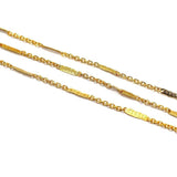 Gold Plated Metal Chain, Link Size 2mm