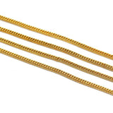 1 Mtr Gold Plated Metal Chain, Link Size 4mm