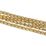 1 Mtr, 12x5mm Metal Chain Golden