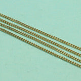 5 Mtrs, 3x2mm Golden Plated Metal Chain