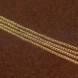 1 Mtr, 3x2mm Golden Metal Chain