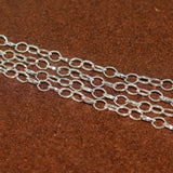 1 Mtr, 7x5mm Silver Metal Chain