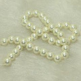 1 String, 10mm Off White Faux Round pearl Beads