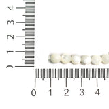1 String, 3mm Off White Round Mother Of Pearl Shell Beads