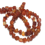 1 String, Tumble Onyx Stone Beads Multi Orange 9-11 mm