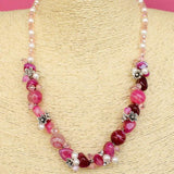 Onyx Pearl Tumble Beaded Premium Necklace Set