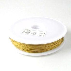 100 Mtr Jewellery Making Metal Beading Wire Golden 0.45