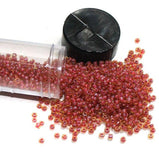 Nippon Seed Beads Red Two Tone Trans