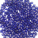 Nippon Seed Beads Blue Silver Line