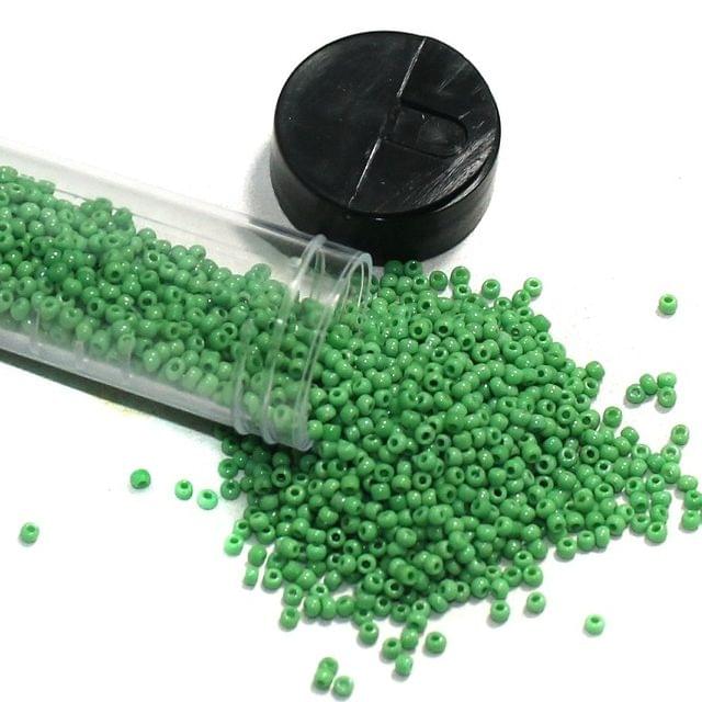 Nippon Seed Beads Light Green Opaque, Size 11/0