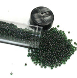 Nippon Seed Beads Green Two Tone Trans, Size 11/0