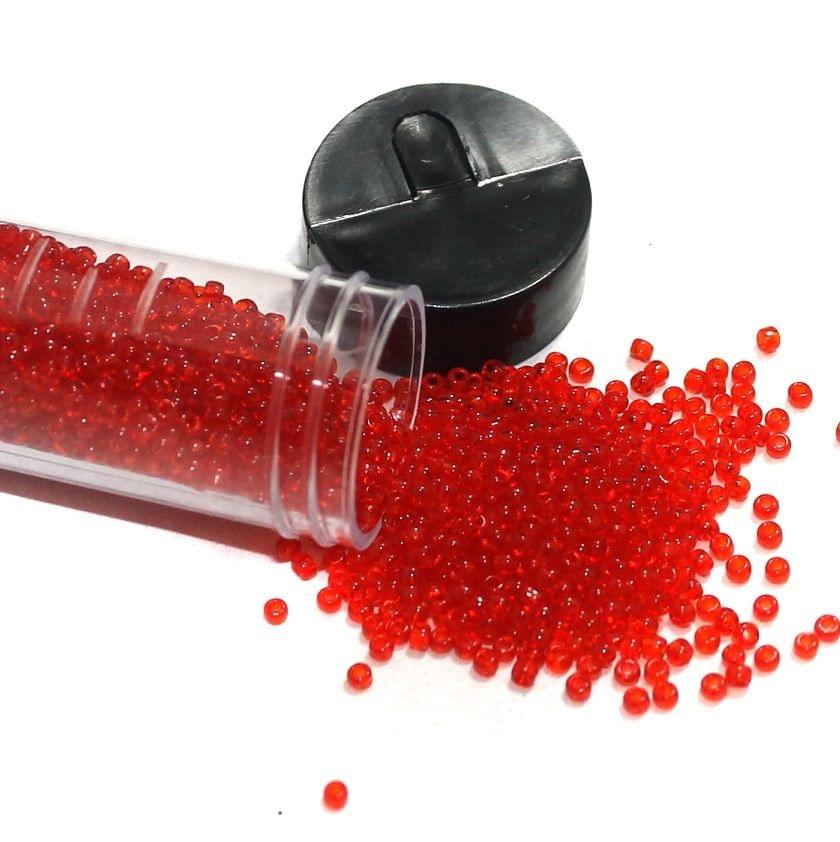 Nippon Seed Beads Red Trans, Size 11/0