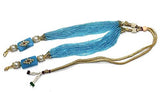 Beaded Glass Necklace Dori Turquoise, Pack Of 1 Pc