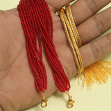 Seed Beads Pendant Dori Maroon