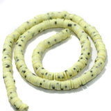 Lemon Polymer Clay Fimo Ring Beads 1 String, 6mm