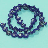 40+Pcs, 10mm Blue Twisty Glass Evil Eye Beads