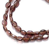 1 String Fire Polish Flat Oval Beads SP 8x6mm