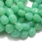 1 String 10mm Glass Tumble Beads Aquamarine