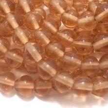 10mm Glass Drop Beads Peach