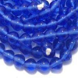 1 String 10mm Glass Drop Beads Blue
