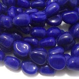 1 String 16X12mm Glass Tumble Beads Blue