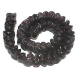 1 string 12mm Twisty Glass Beads Dark Purple