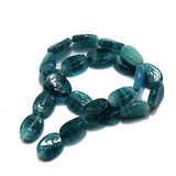 1 string of Glass Oval Beads Double Tone 20x12mm