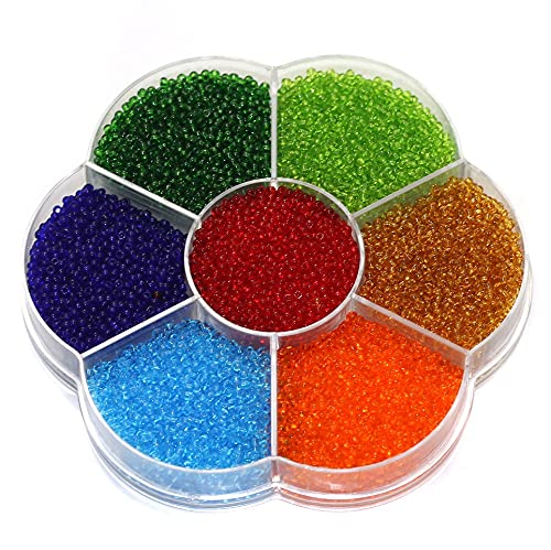 7 Colors Trans Preciosa Seed Beads Kit, Size 11/0