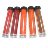 5 Colors Preciosa Seed Beads Combo Orange